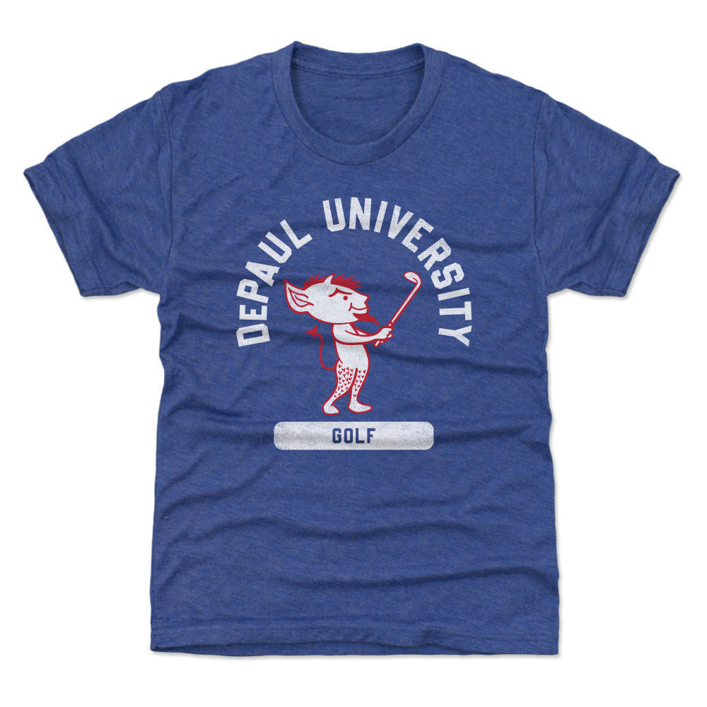 DePaul Blue Demons Mascot Golf WHT (ONLINE ORDER ONLY)