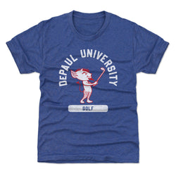 DePaul Blue Demons Mascot Golf WHT (ONLINE ORDER ONLY)