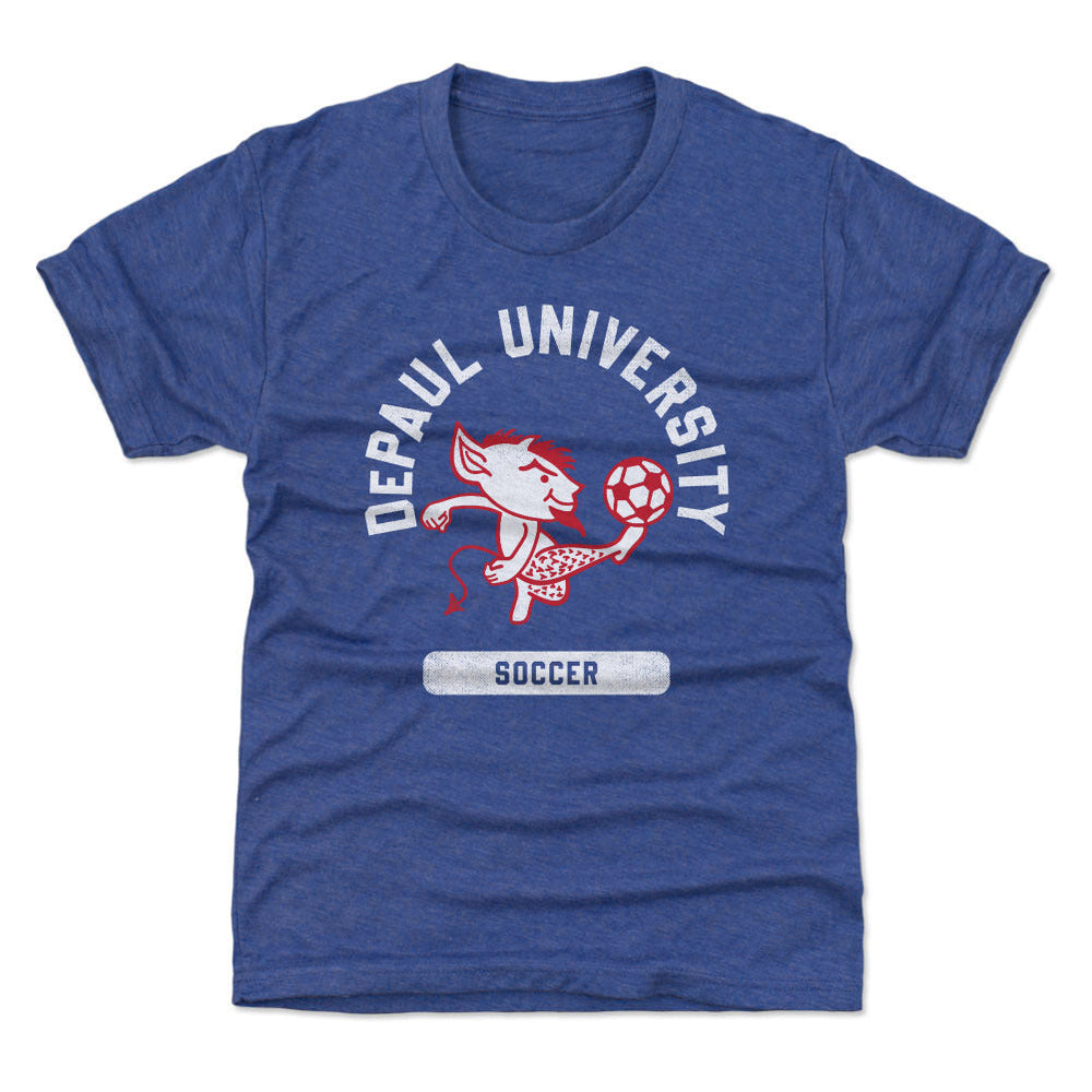 DePaul Blue Demons Mascot Soccer WHT (ONLINE ORDER ONLY)