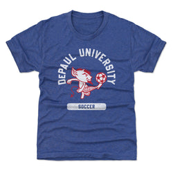 DePaul Blue Demons Mascot Soccer WHT (ONLINE ORDER ONLY)