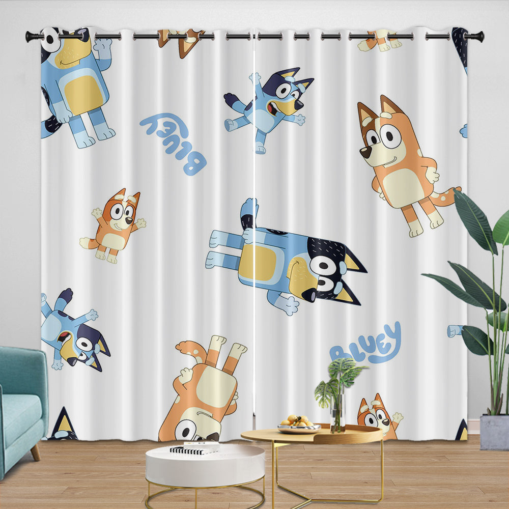 Kids Room Decoration Bluey Curtains Blackout Window Drapes (ONLINE ORDER ONLY)