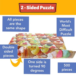 Killer Cupcakes 500 Piece Double-Sided Jigsaw Puzzle TDC (ONLINE ORDER ONLY)