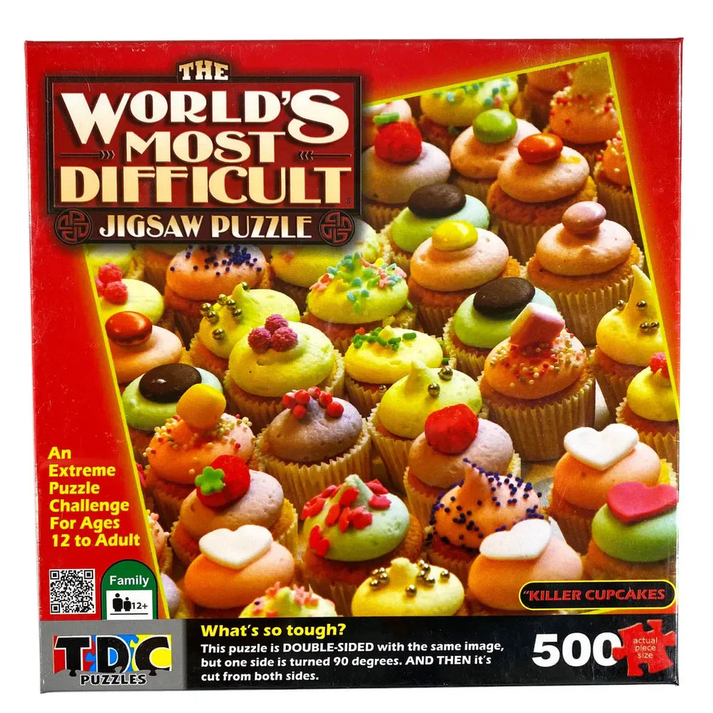 Killer Cupcakes 500 Piece Double-Sided Jigsaw Puzzle TDC (ONLINE ORDER ONLY)