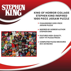 King of Horrors Stephen King Book Covers 1000 Piece Jigsaw Puzzle Toynk (ONLINE ORDER ONLY)