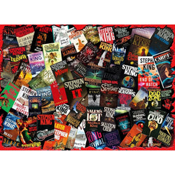 King of Horrors Stephen King Book Covers 1000 Piece Jigsaw Puzzle Toynk (ONLINE ORDER ONLY)