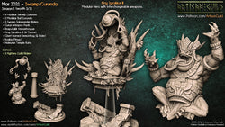 3D Printed Artisan Guild King Sgrakkor III Swamp Gurunda 28mm 32mm (Online Only)