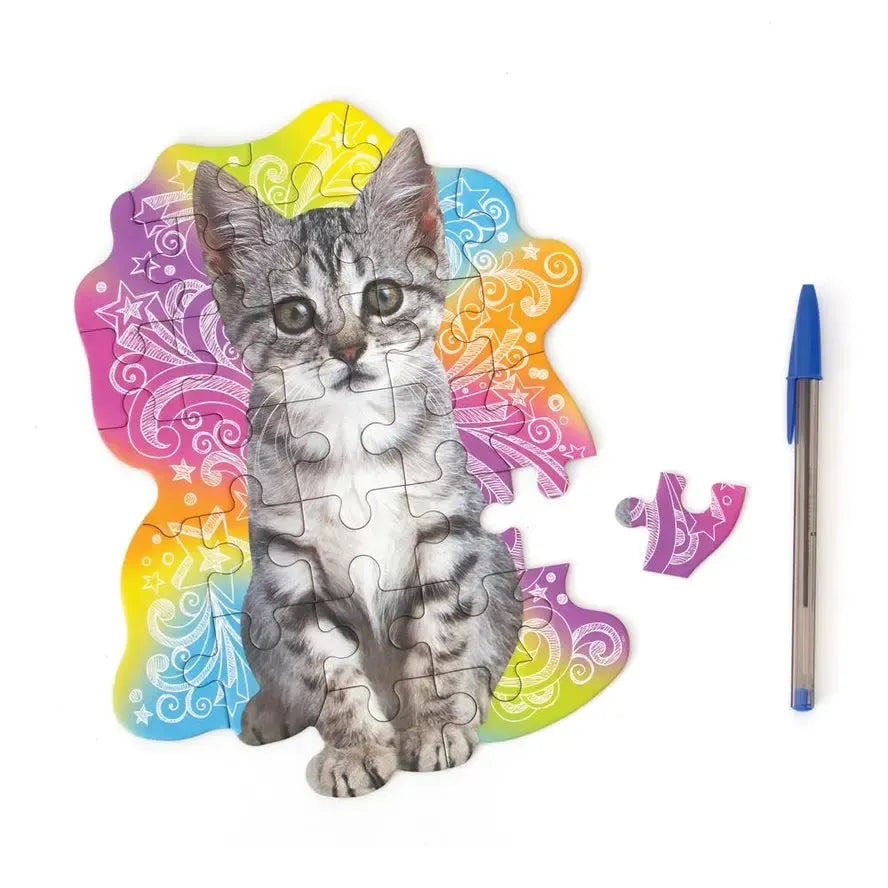 Kitten 25 Piece Mini Shaped Jigsaw Puzzle Paper House (ONLINE ORDER ONLY)