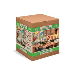 Kitten Kitchen Capers 1010 Piece Wood Jigsaw Puzzle Wooden City (ONLINE ORDER ONLY)
