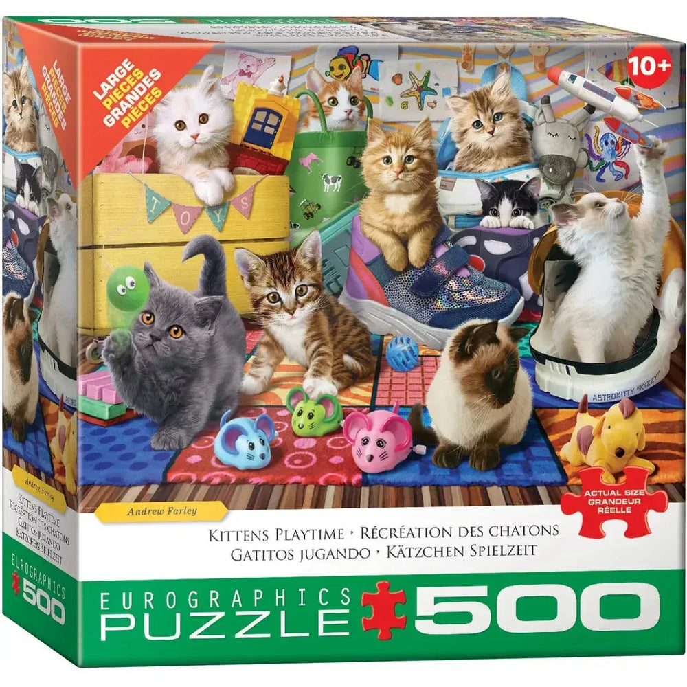 Kittens Playtime 500 Piece Jigsaw Puzzle Eurographics (ONLINE ORDER ONLY)