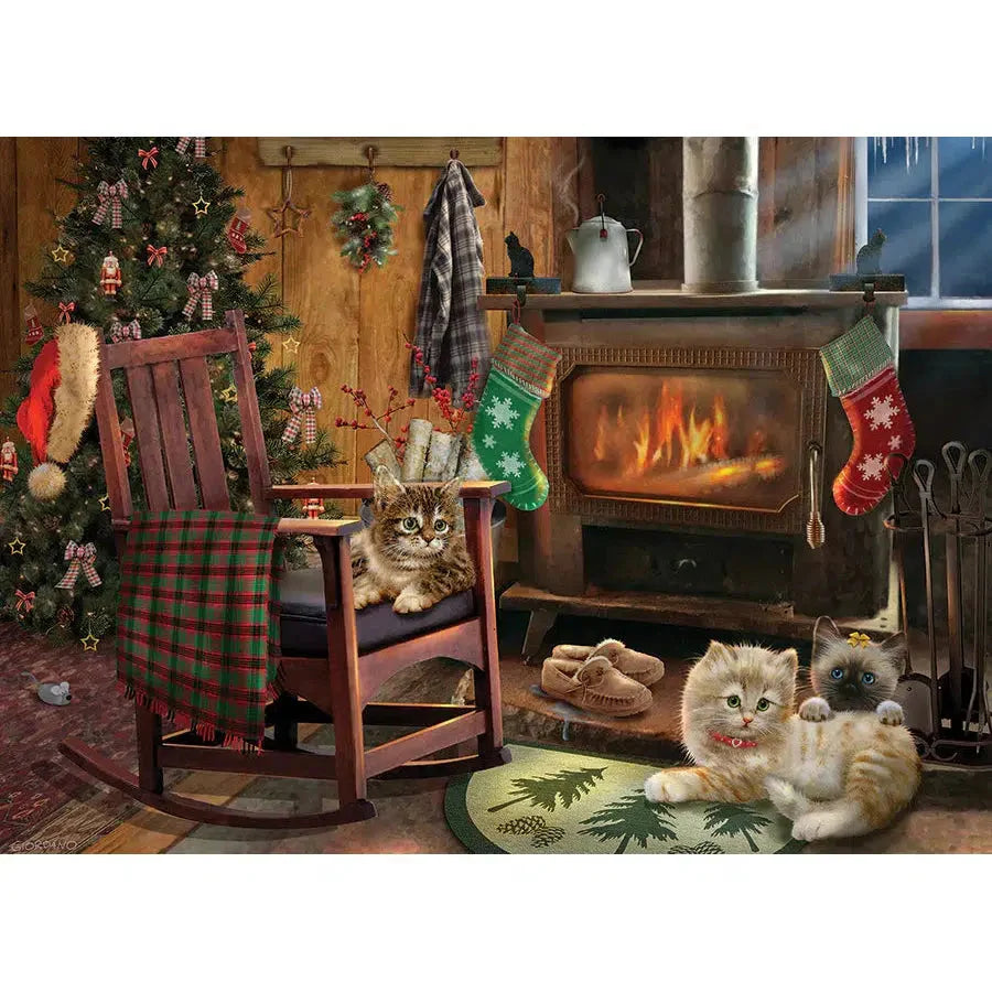 Kittens by the Stove 500 Piece Jigsaw Puzzle Cobble Hill (ONLINE ORDER ONLY)