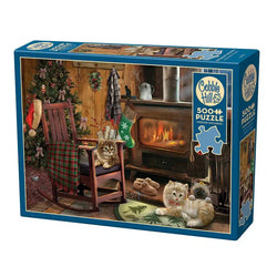Kittens by the Stove 500 Piece Jigsaw Puzzle Cobble Hill (ONLINE ORDER ONLY)