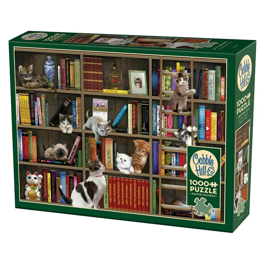 Kitty Librarians 1000 Piece Jigsaw Puzzle Cobble Hill (ONLINE ORDER ONLY)