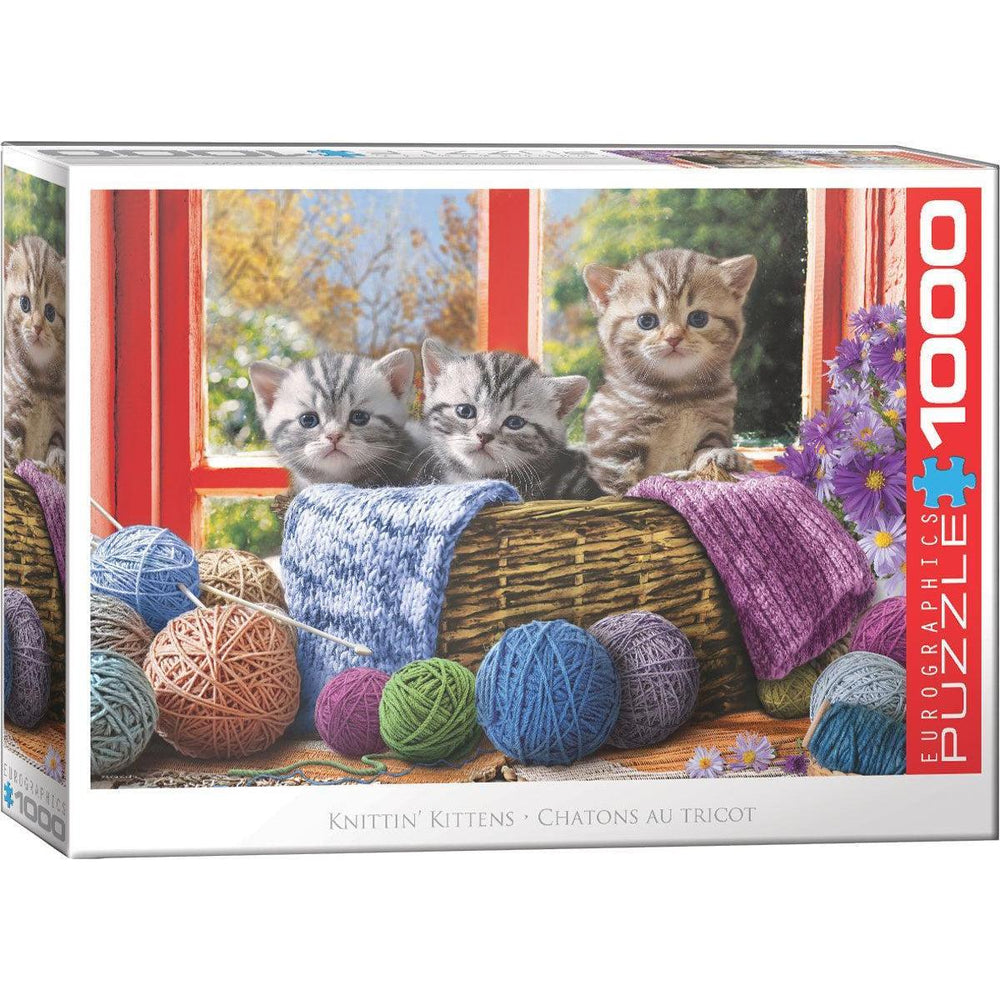 Knittin' Kittens 1000 Piece Jigsaw Puzzle Eurographics (ONLINE ORDER ONLY)