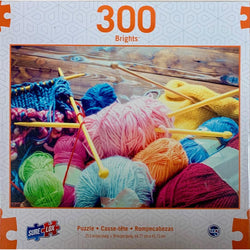 Knitting Needles Brights 300 Piece Jigsaw Puzzle Sure Lox (ONLINE ORDER ONLY)