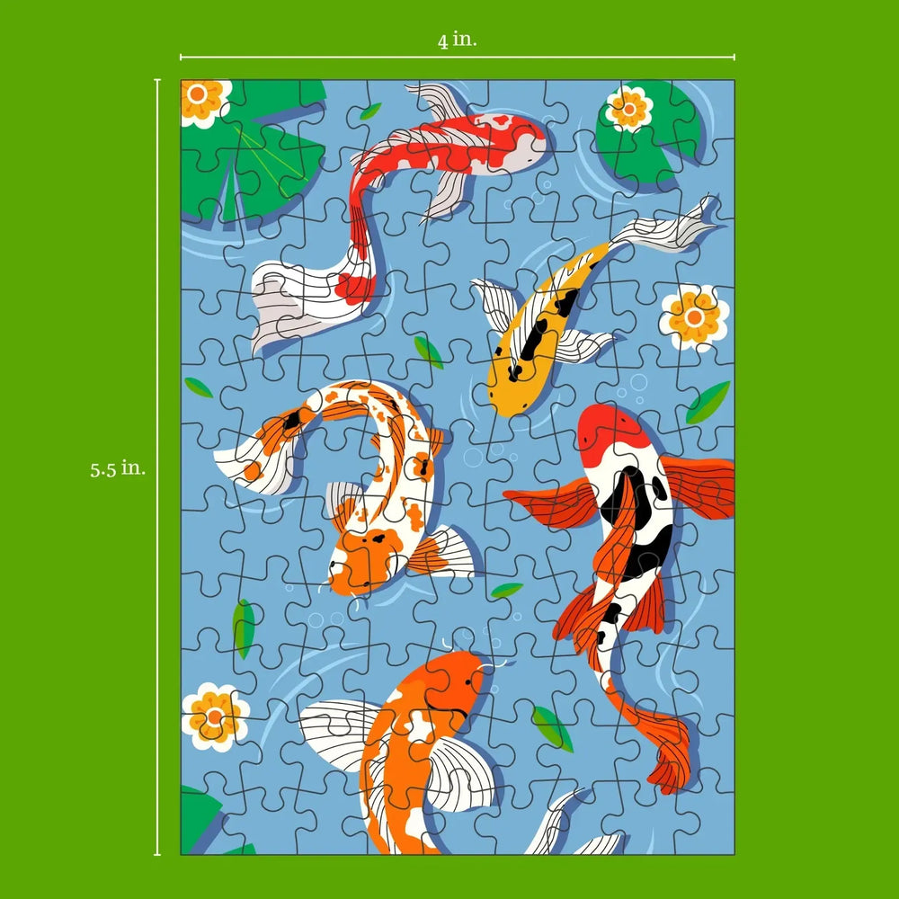Koi 99 Piece Mini Jigsaw Puzzle Puzzledly (ONLINE ORDER ONLY)