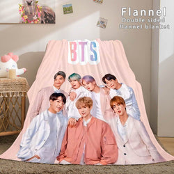 BTS Butter Bangtan Boys Flannel Fleece Blanket (Online Order Only)