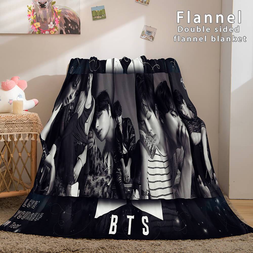 BTS Butter Bangtan Boys Flannel Fleece Blanket (Online Order Only)