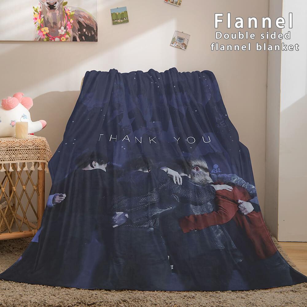BTS Butter Bangtan Boys Flannel Fleece Blanket (Online Order Only)