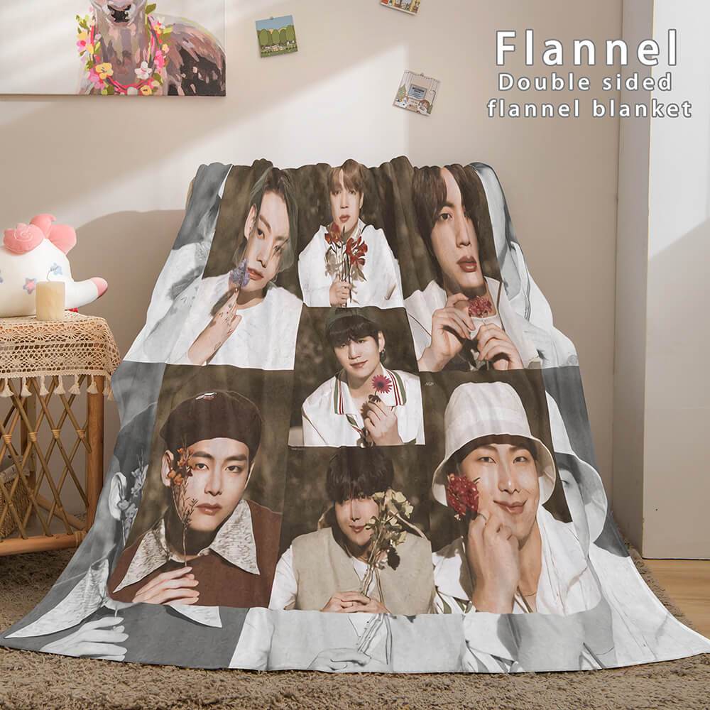 BTS Butter Bangtan Boys Flannel Fleece Blanket (Online Order Only)