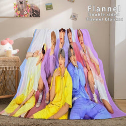 BTS Butter Bangtan Boys Flannel Fleece Blanket (Online Order Only)