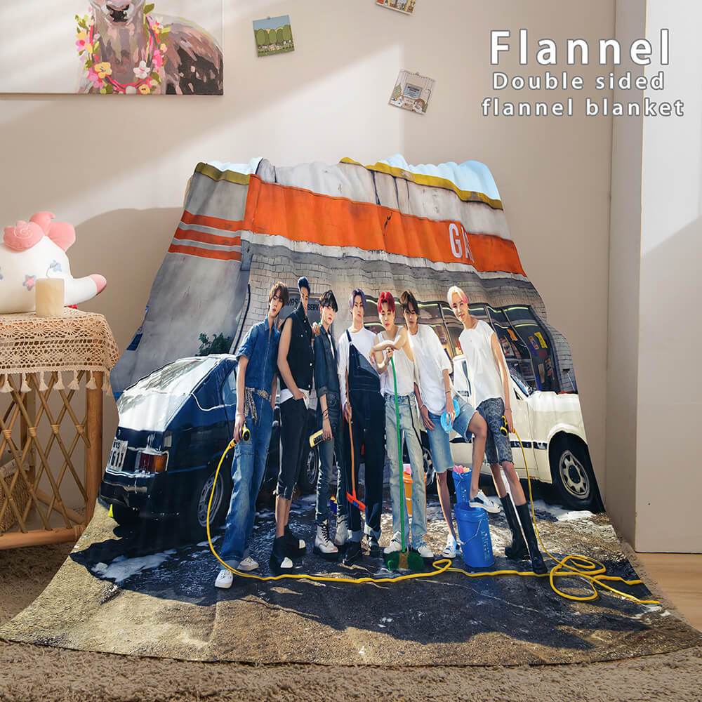 BTS Butter Bangtan Boys Flannel Fleece Blanket (Online Order Only)