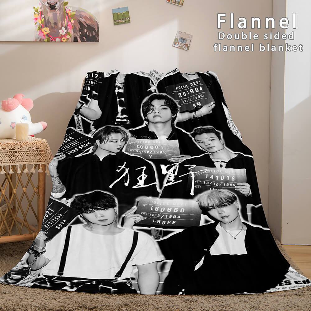 BTS Butter Bangtan Boys Flannel Fleece Blanket (Online Order Only)
