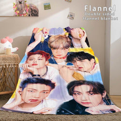BTS Butter Bangtan Boys Flannel Fleece Blanket (Online Order Only)
