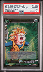 2018 DRAGON BALL SUPER EVENT 2 2018 SCRAMBLING ASLT GOTEN #P-062 - PSA 10 (Online Order Only)