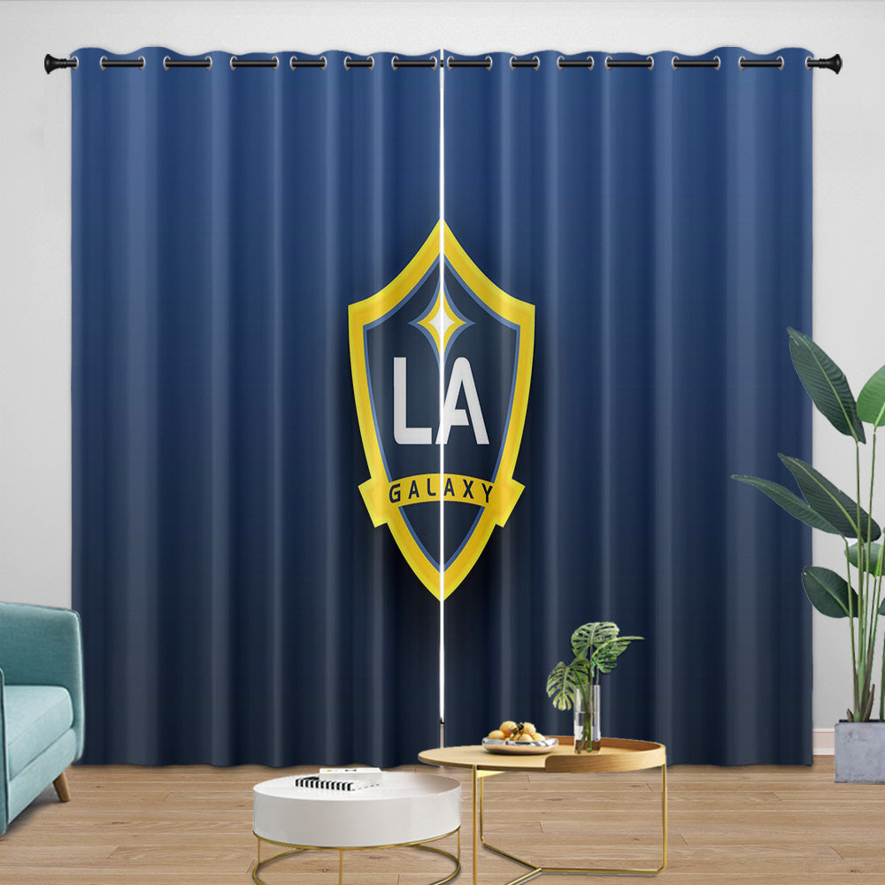 LA Galaxy Curtains Blackout Window Drapes Room Decoration (Online Order Only)