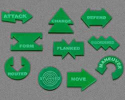 LAOTS038GRN Command Token Set (Green - Set of 10) by Litko (ONLINE ORDER ONLY)