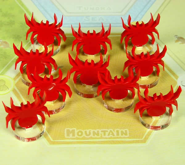 LAOTS310 Arachnid Markers (10) Dominant Species Litko (ONLINE ORDER ONLY)