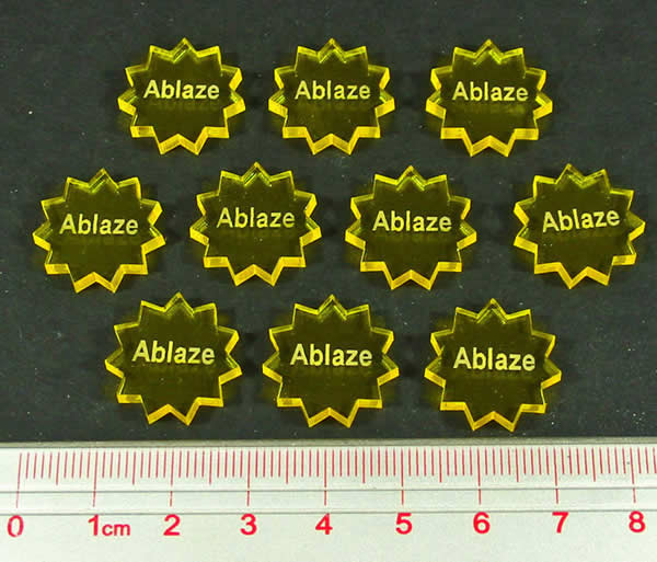 LAOTS410TYL Ablaze Tokens (10) Litko (ONLINE ORDER ONLY)