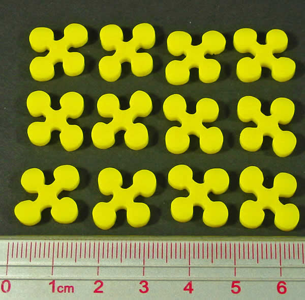LAOTS527YLW Yellow Fever Virus Tokens (12) Pandemic Litko (ONLINE ORDER ONLY)