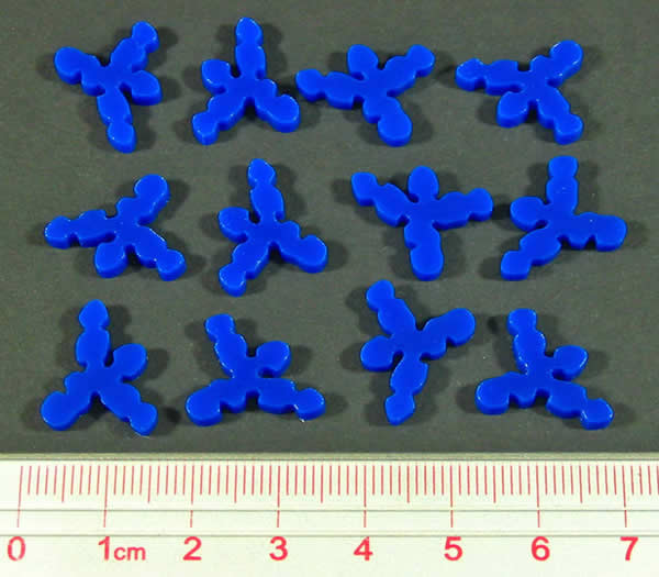LAOTS528BLU Blue Bug Virus Tokens (12) Pandemic Litko (ONLINE ORDER ONLY)