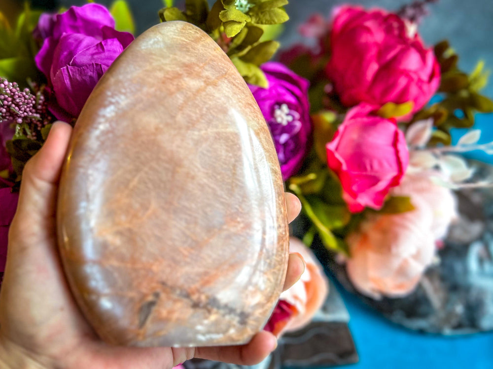 Peach Moonstone Crystal Freeform (ONLINE ORDER ONLY)