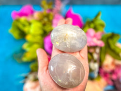 Ethically Sourced Lavender Rose Quartz Palm Stones (ONLINE ORDER ONLY)
