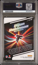 Graded 2023 Panini Donruss Optic Bijan Robinson #LUBR Light It Up Rookie RC Football Card PSA 10 Gem Mint (ONLINE ORDER ONLY)