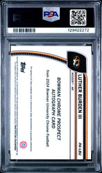 Graded 2024 Topps Bowman U Chrome Luther Burden III #PALBU Auto Rookie RC Football Card PSA 10 Gem Mint