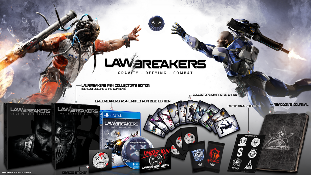 Limited Run Games #419: Lawbreakers Collectors Edition (Playstation 4) (Online Only)