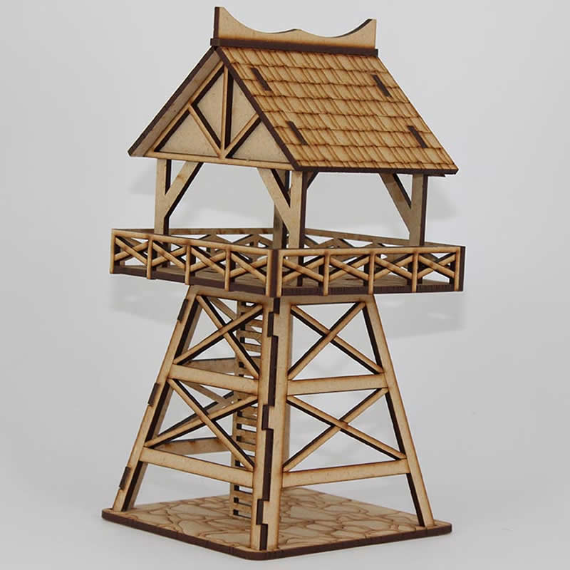 LCW1230 Jenash Town Guard Tower 28mm Scale Miniature Terrain Laser Craft (ONLINE ORDER ONLY)