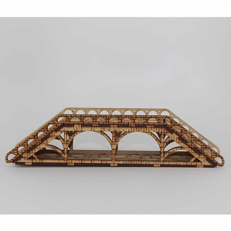 LCW1605 Battlefield Bridge 11Lx2.75Wx2.56H inches 28mm Scale Miniature Terrain (ONLINE ORDER ONLY)
