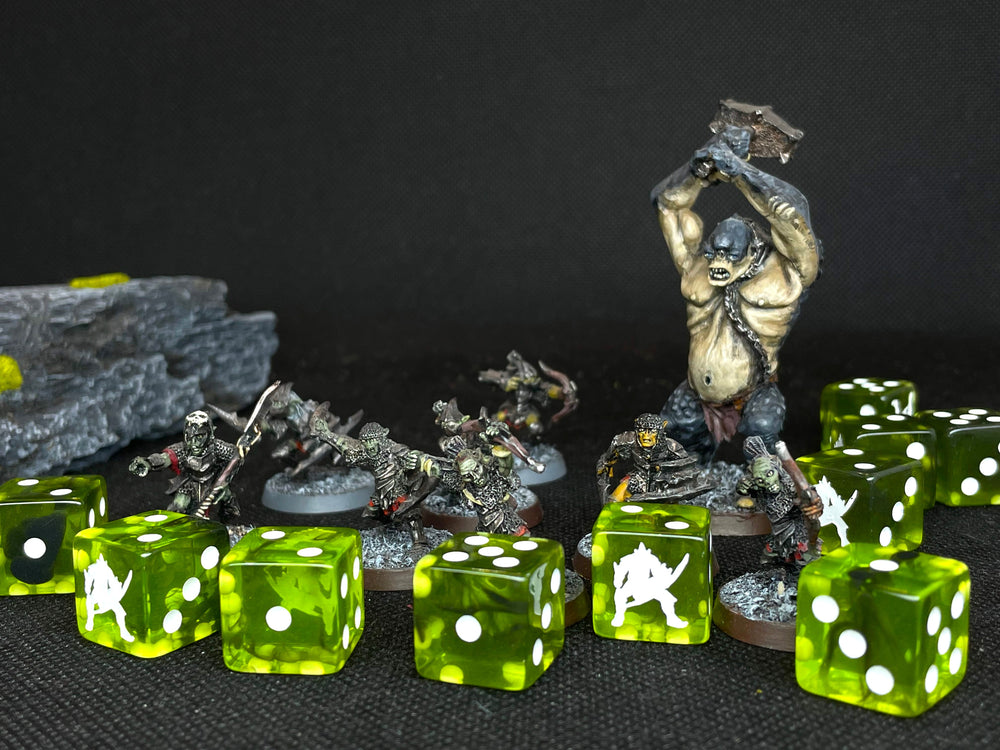 Cave Goblin Dice - Green (ONLINE ORDER ONLY)
