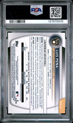 Graded 2025 Topps Bowman Luis Pena #CPALP Chrome Prospects Autograph Rookie RC Baseball Card PSA 9 Mint