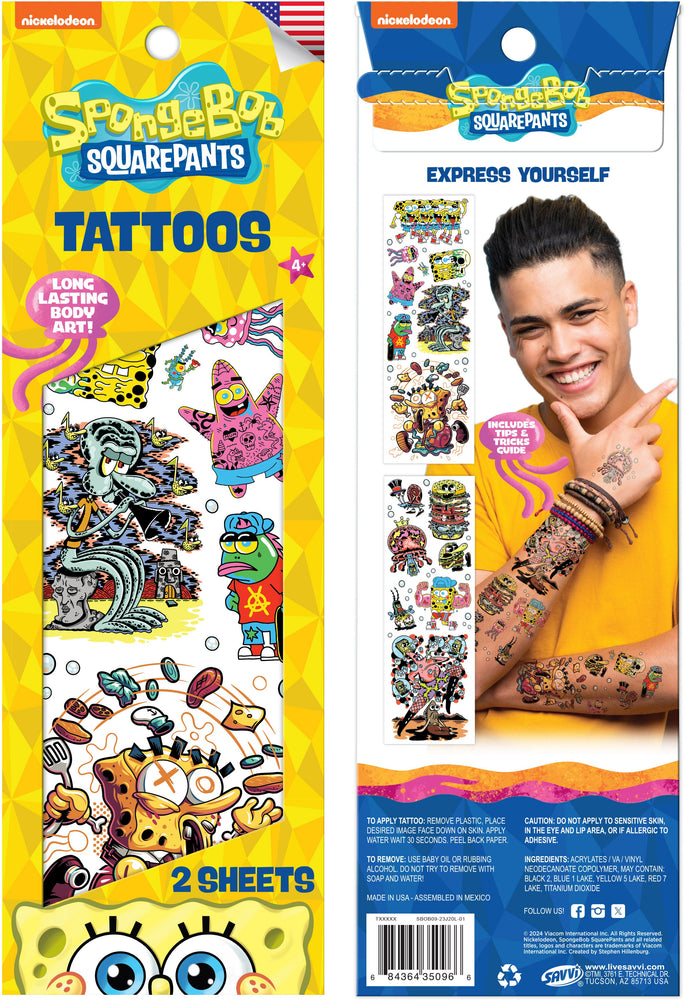 SpongeBob SquarePants Flash Tattoo Pouch
