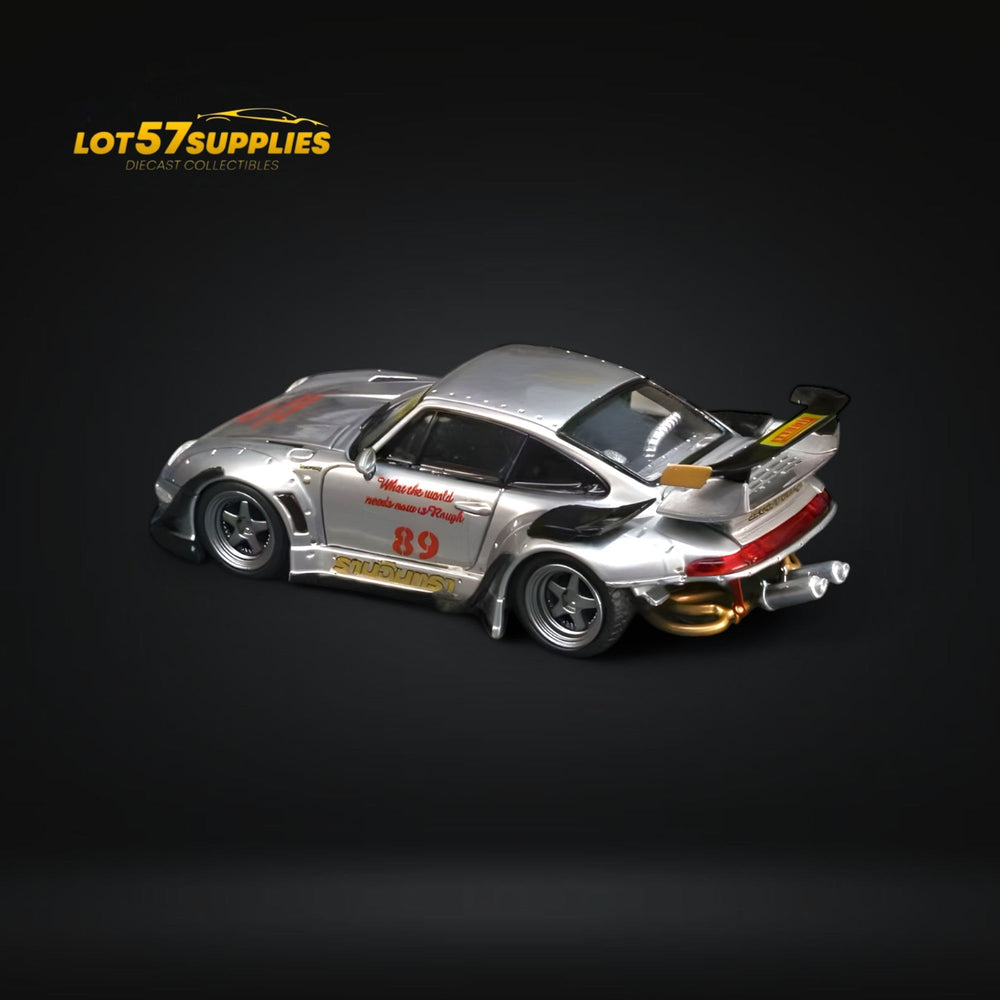 (Pre-Order) Street Weapon Porsche RWB 993 Double Exhaust Heavenly Livery Lower Tail 1:64 (ONLINE ORDER ONLY)