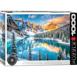 Lake Moraine in Winter Alberta 1000 Piece Jigsaw Puzzle Eurographics (ONLINE ORDER ONLY)