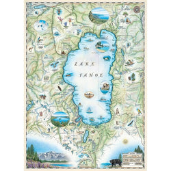 Lake Tahoe 1000 Piece Jigsaw Puzzle Xplorer Maps (ONLINE ORDER ONLY)