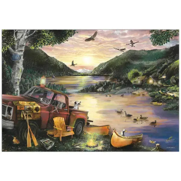 Lakefront Camping 1000 Piece Jigsaw Puzzle Crown Point (ONLINE ORDER ONLY)