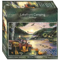 Lakefront Camping 1000 Piece Jigsaw Puzzle Crown Point (ONLINE ORDER ONLY)