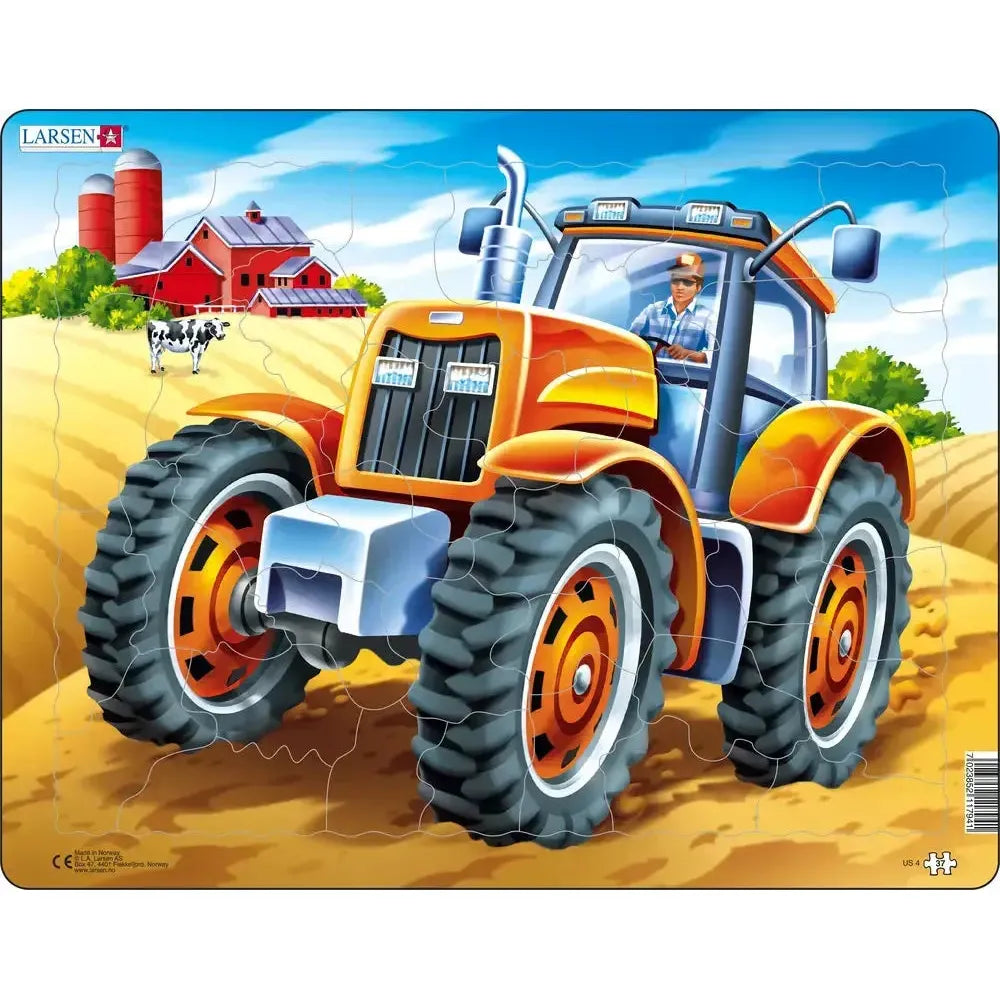 Large Tractor 37 Piece Tray Jigsaw Puzzle Larsen (ONLINE ORDER ONLY)